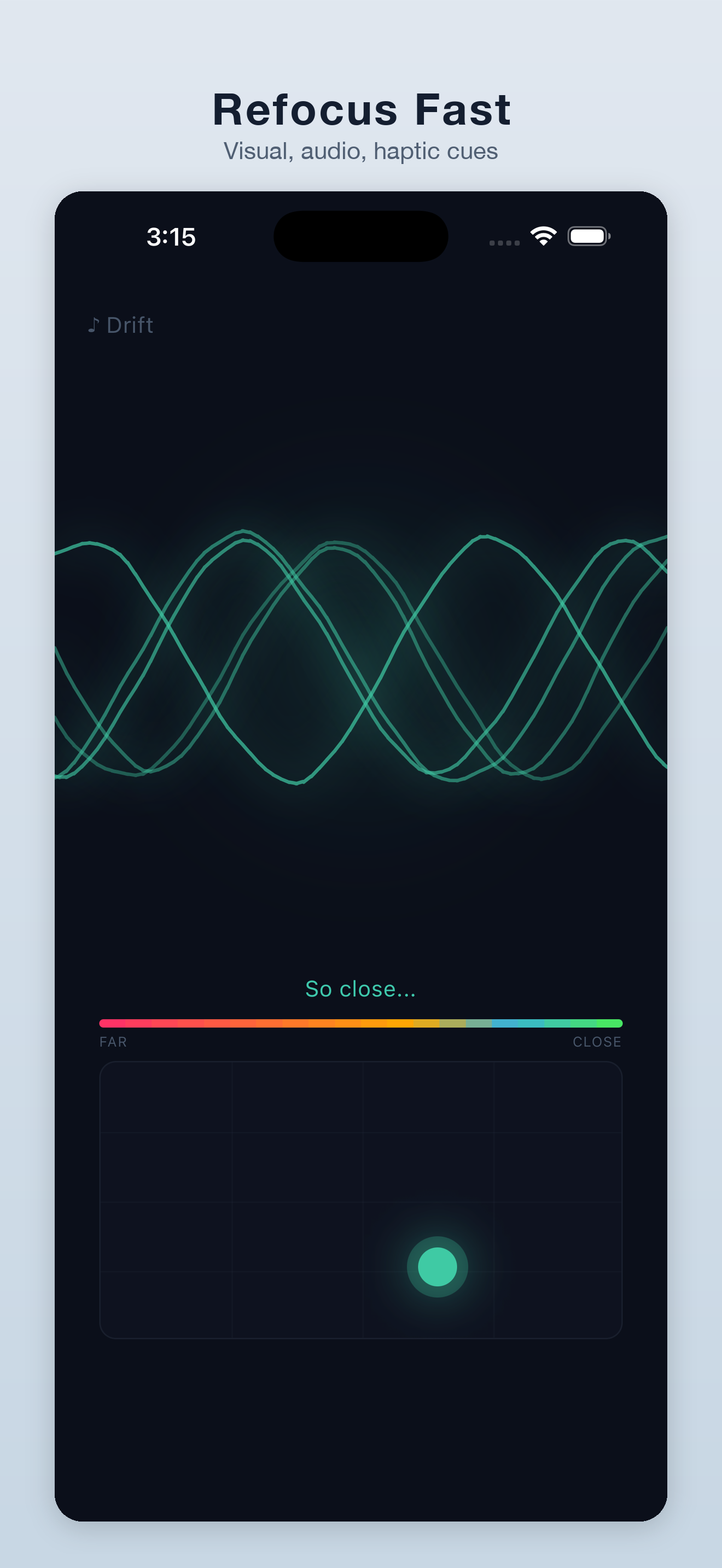 Signal Tuner check-in screen
